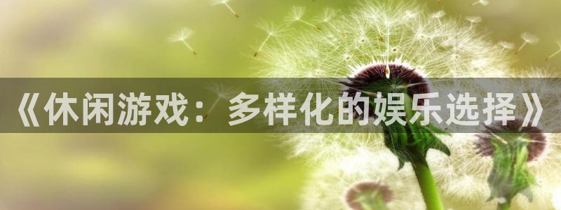 沐鸣Ii：《休闲游戏：多样化的娱乐选择》